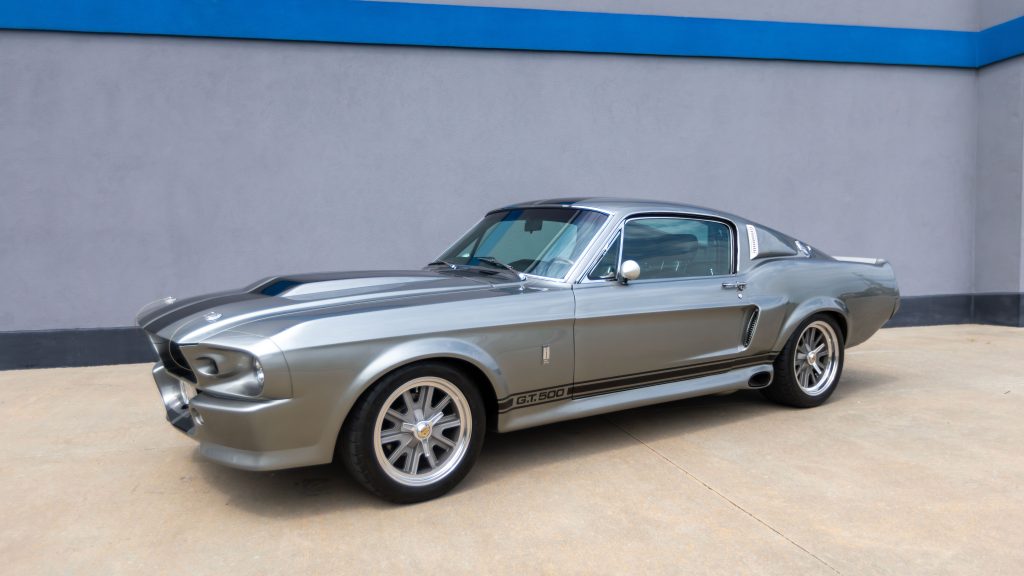 Paint protection film applied to a classic Ford Mustang GT500 to preserve paint and protect against chips and road wear by Apex Custom Innovations